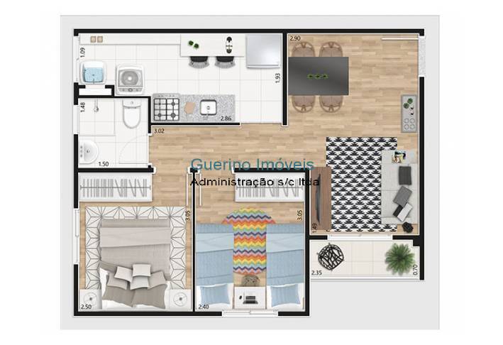Apartamento, 2 quartos, 47 m² - Foto 47